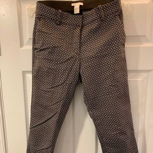 H&M b&w geo print slacks/dress pants